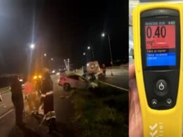 Motorista embriagado provoca acidente, mata adolescente e fere policial na BR-369