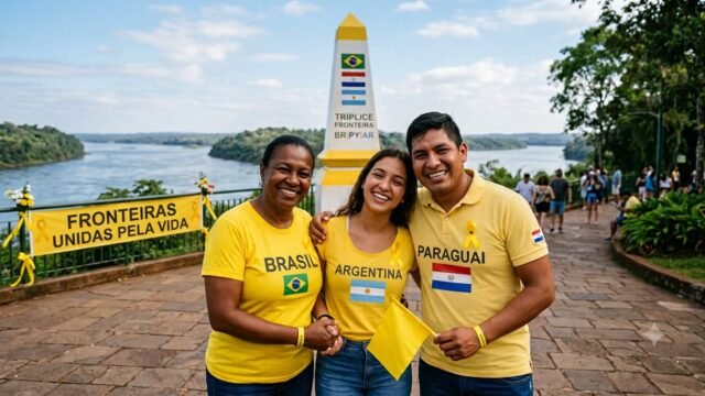 Setembro Amarelo une Brasil, Paraguai e Argentina em Foz; veja a programação e onde pedir ajuda