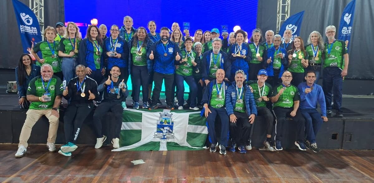 O handebol feminino trouxe o ouro, e o dominó, prata: o Foz 60+ volta com quatro medalhas