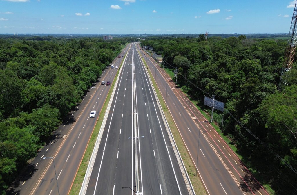 Rodovia das Cataratas fica pronta em setembro e desvia alça do aeroporto por causa do Pompidou