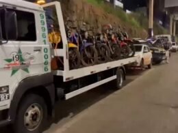 Operação da PRF resulta em 25 motos apreendidas, 110 multas e duas recusas ao bafômetro
