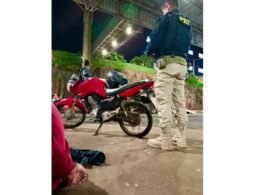 Paraguaio tenta fugir duas vezes, mas acaba preso com moto roubada na Ponte da Amizade
