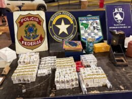 Mais de mil ampolas de medicamentos são encontradas escondidas em caixas de perfumes na Ponte da Amizade