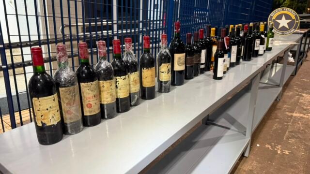 45 garrafas de vinho avaliadas em R$ 500 mil são apreendidas na BR-277