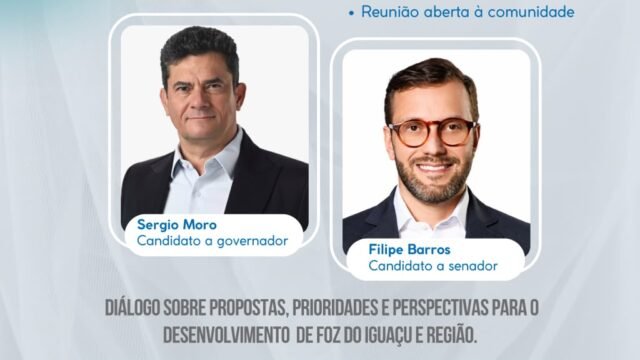 Codefoz recebe Sergio Moro e Filipe Barros em plenária aberta nesta quinta em Foz
