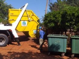 Mutirão de limpeza instala 34 caçambas gratuitas na região Centro-Norte de Foz