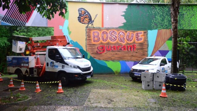 Bosque Guarani vai receber 206 pontos de luz em LED, em obra de R$ 957 mil