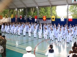 85 jovens juram à Bandeira e concluem o serviço militar na Marinha em Foz